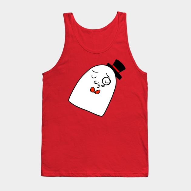 Kissy Dapper Ghost Tank Top by saradaboru